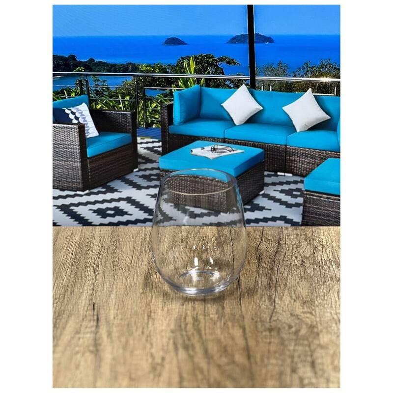 Oval Halo Tritan Glasses Drinking Set of 4