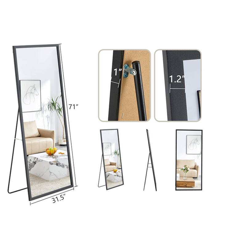 71" Wood Frame Full Length Mirror,Dressing Mirror