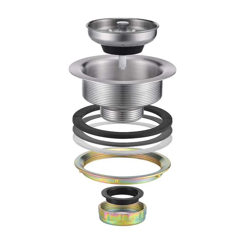 Luxier KS01 3-1/2 in. Drop-In Kitchen or Bar Sink Basket Strainer