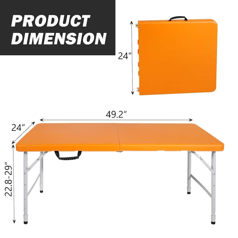 4ft Portable Folding Table