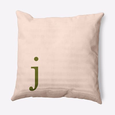 Modern Monogram Decorative Throw Pillow
