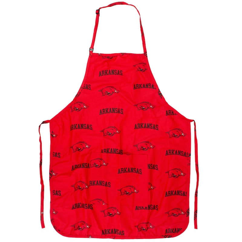 Arkansas Razorbacks Tailgating or Grilling Apron With 9" Pocket, Fully Adjustable