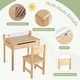 preview thumbnail 3 of 4, Multi Activity Set Kids Art Table &Chair Set with Paper Roll Holder