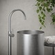 preview thumbnail 2 of 6, Karran Cinox Stainless Steel Round Pedestal Sink