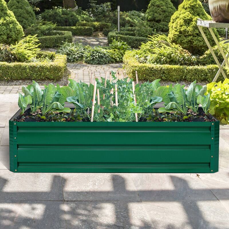 Outdoor Raised Garden Planter Box for Patio Flower Vegetables - 30" x 32" x 12.0" (L x W x H)