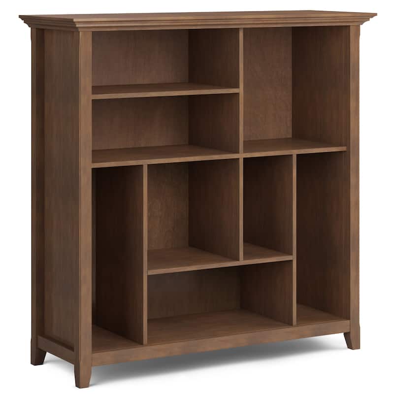 WYNDENHALL Halifax SOLID WOOD 44 inch x 44 inch Transitional Multi Cube Bookcase and Storage Unit - 44"w x 15.75"d x 44"h