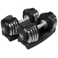 XMark Fitness 5 to 50 lb. Adjustable Weight Dumbbells XM-3307-2