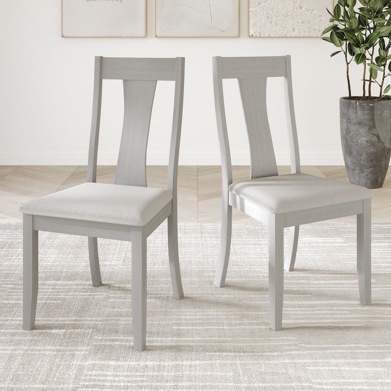 CraftPorch Vintage Style Wooden Dining Chairs (Set of 2) - N/A