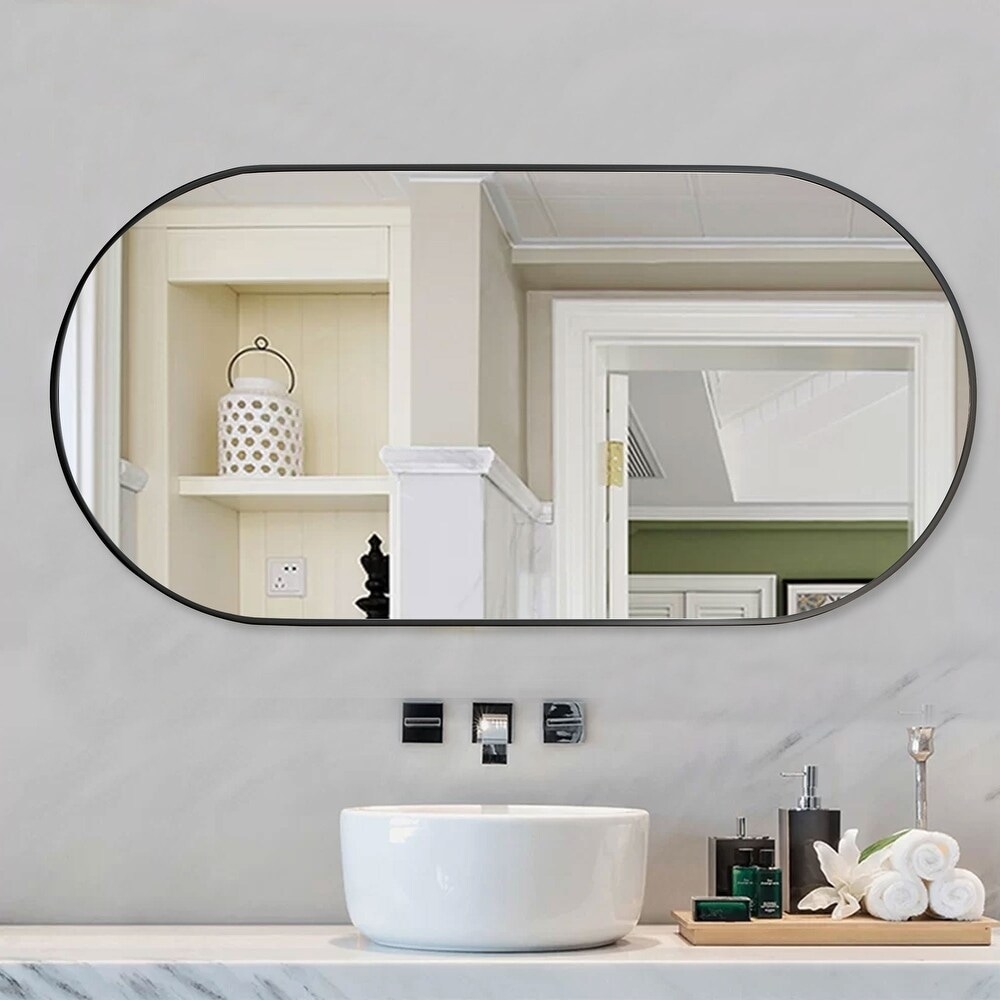 Irregular Body Mirror Wall Decor, Asymmetrical Wall Mirror for Living Room  Bathroom Entryway, Modern Decorative Mirror Hanging ( 31.5'' x 17.7'' )