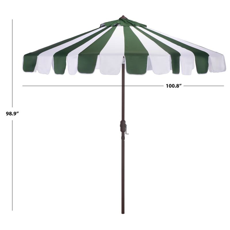 SAFAVIEH Outdoor Living Meze 9ft Crank Umbrella