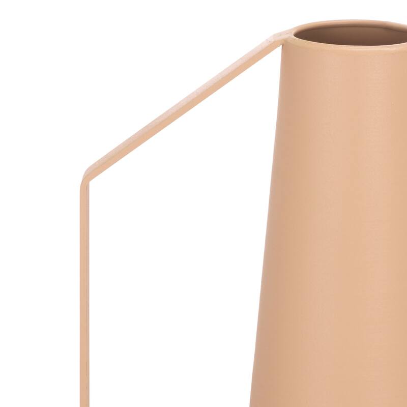 SAFAVIEH Home Rafe 13-inch Beige Iron Satin Finish Vase Set of 2