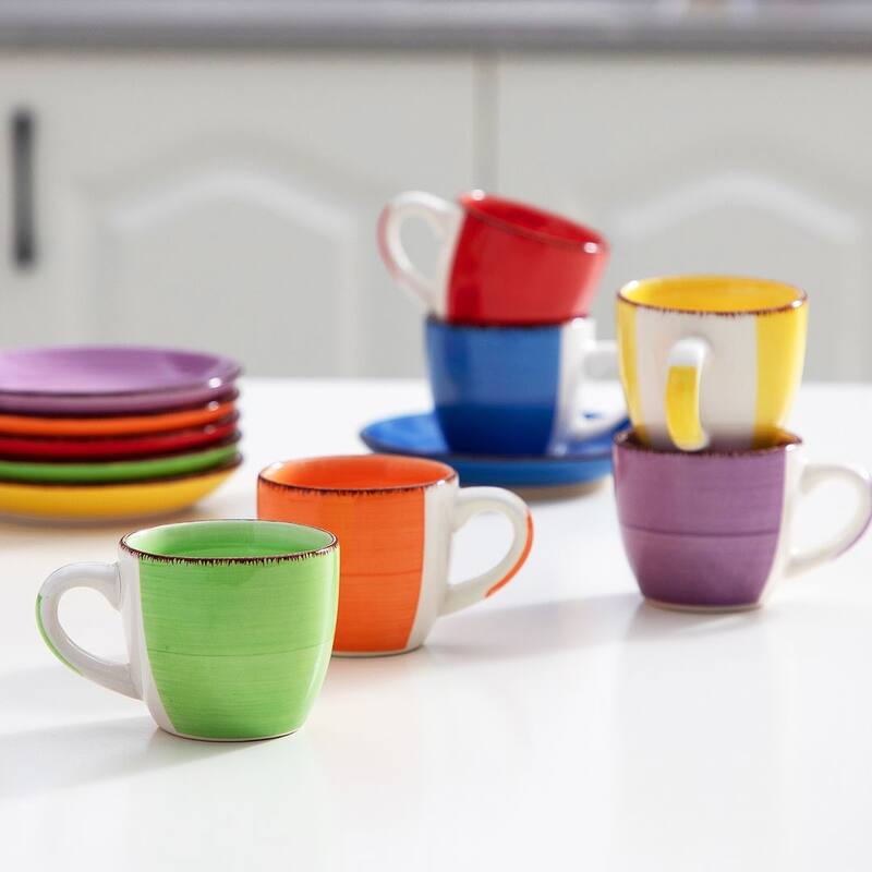 vancasso Bonita Series Assorted Colors Dinnerware Set (Service for 6)