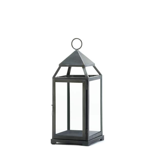 Contemporary Candle Lanterns - Silver - Large