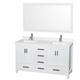 Option White / Giotto Quartz Top / Brushed Chrome