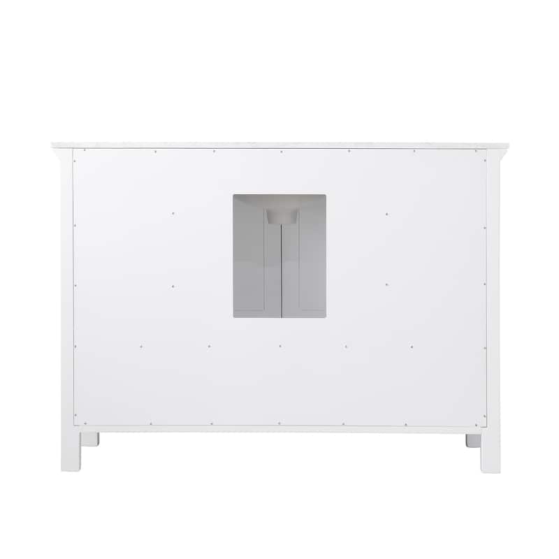 Altair Isla Single Bathroom Vanity Set and Aosta White Countertop without Mirror