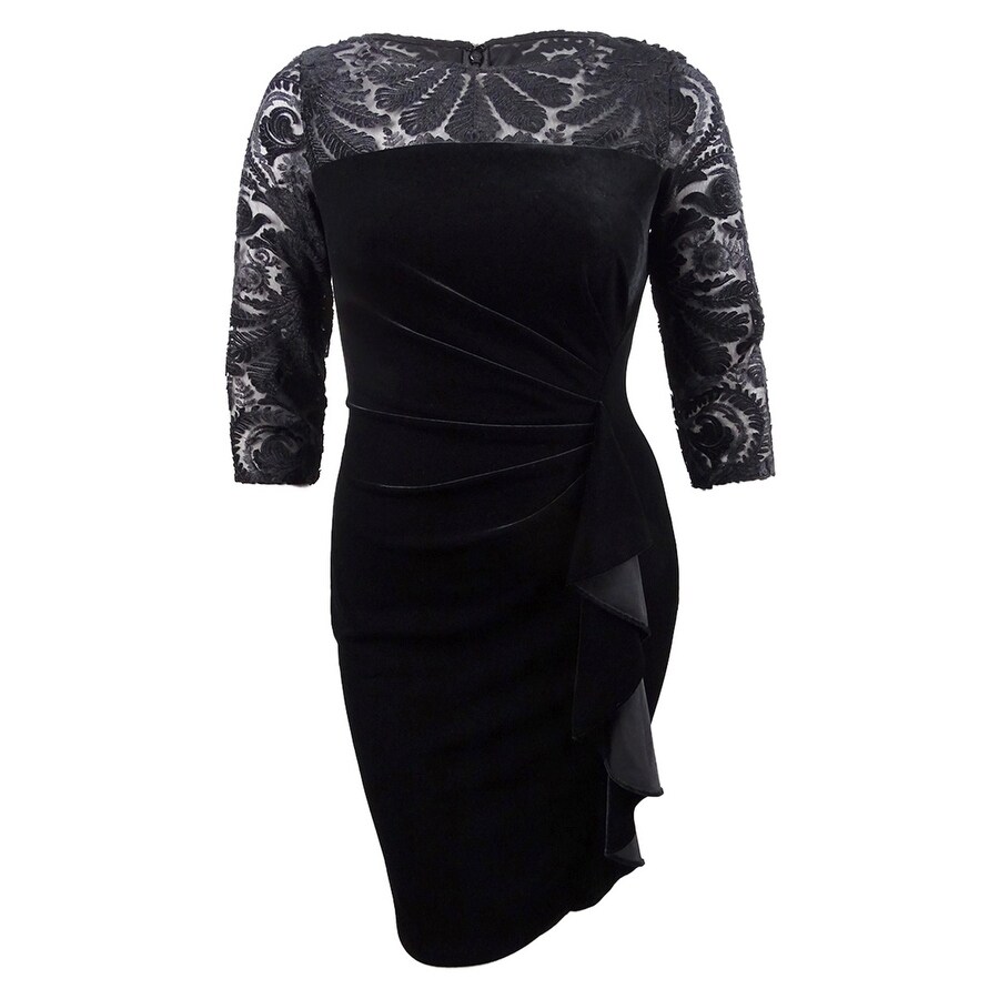 illusion sheath dress