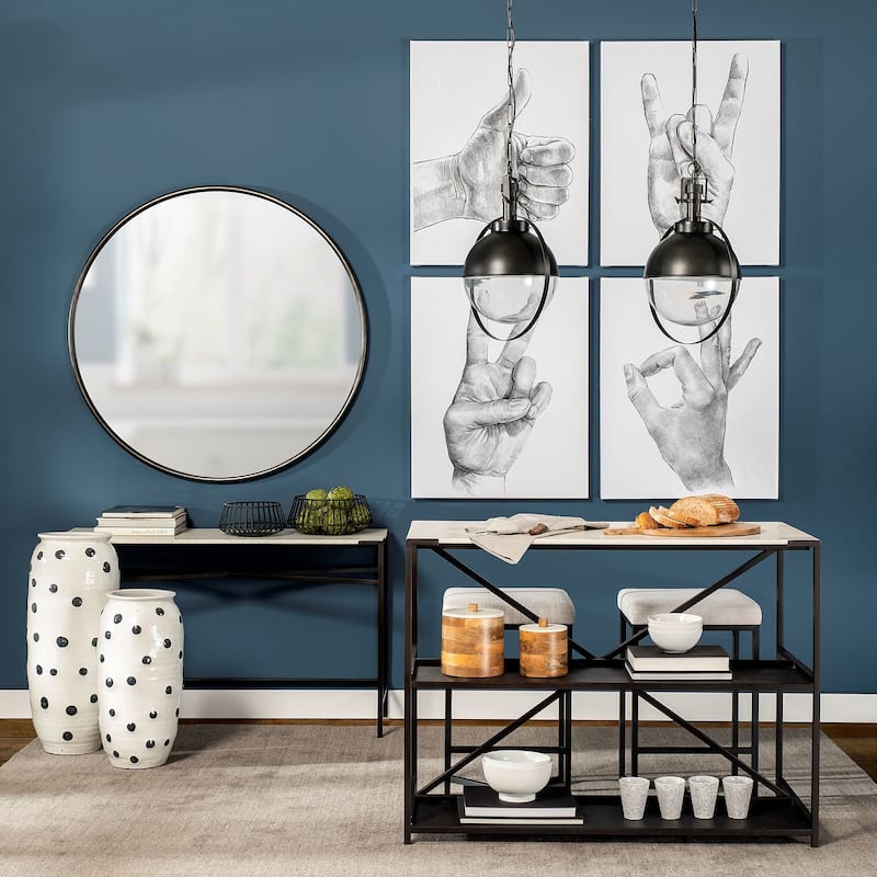 Hand Signs II (28 x 35) Canvas Art Print