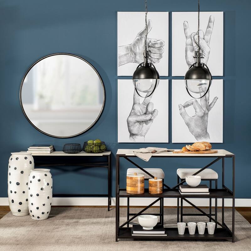 Hand Signs IV (28 x 35) Canvas Art Print