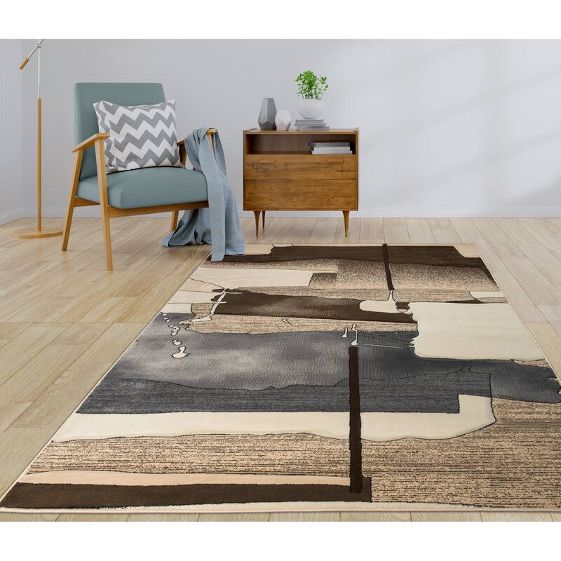 Rhodes Collection Abstract Area Rug