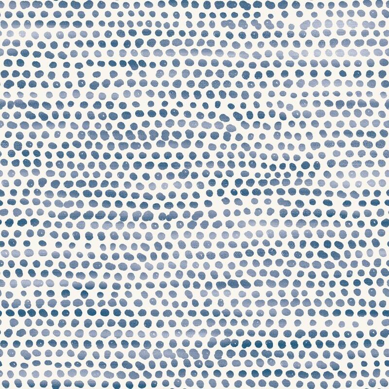 Tempaper Moire Dots Peel and Stick Wallpaper - 28 sq. ft. - Blue Moon