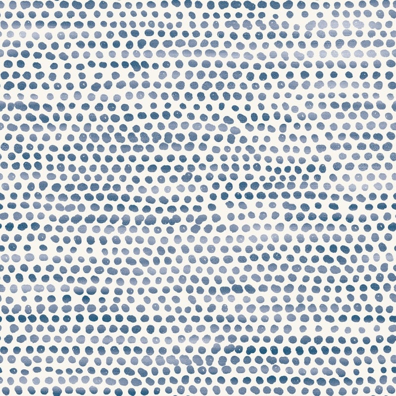 Moire Dots Removable Peel and Stick Wallpaper - Blue Moon