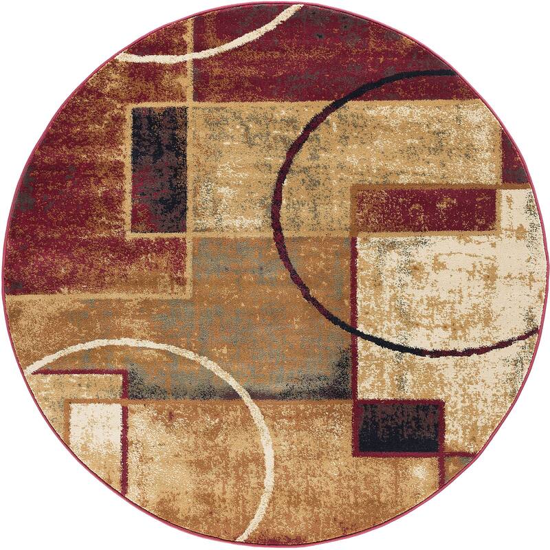 Flora Modern & Contemporary Color Block Indoor Area Rug