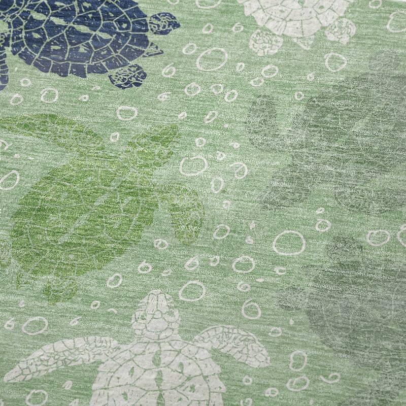 Premium Machine Washable ASB192 Turtle Sherpa Throw Blanket