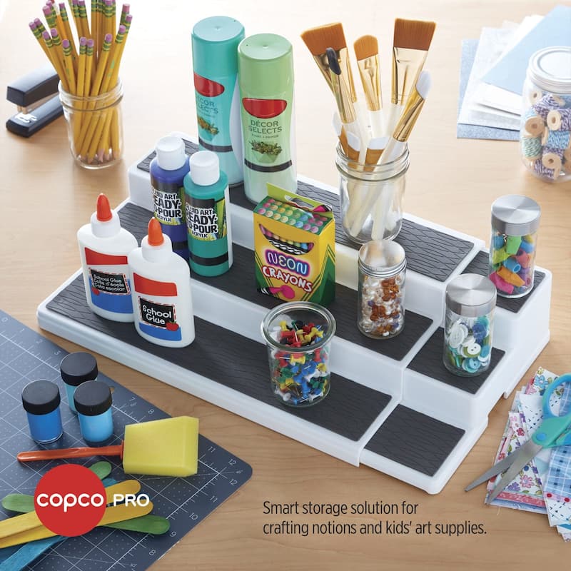 Copco Pro Expandable 3 Tier Cabinet Organizer - Expands from 14.8" to 26.3"