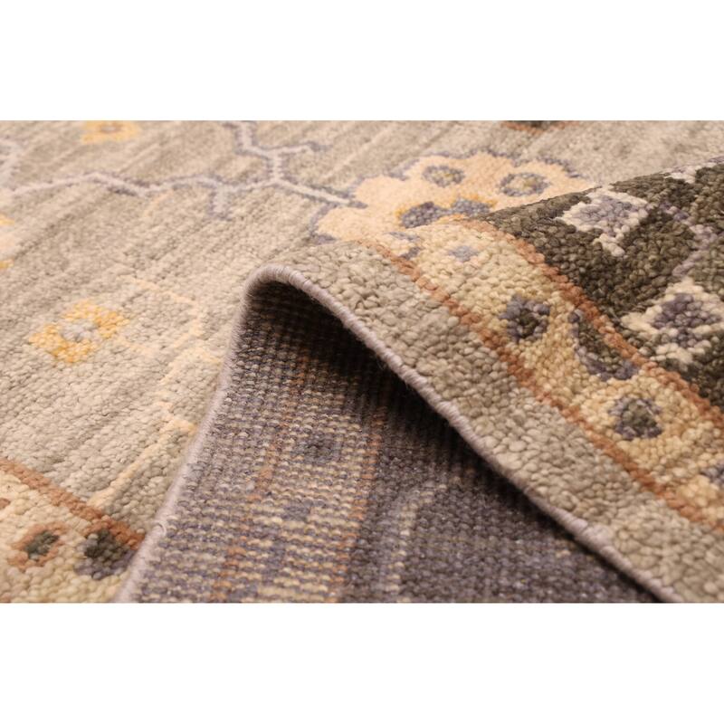 ECARPETGALLERY Hand-knotted Jules Serapi Grey Wool Rug - 8'10 x 12'0