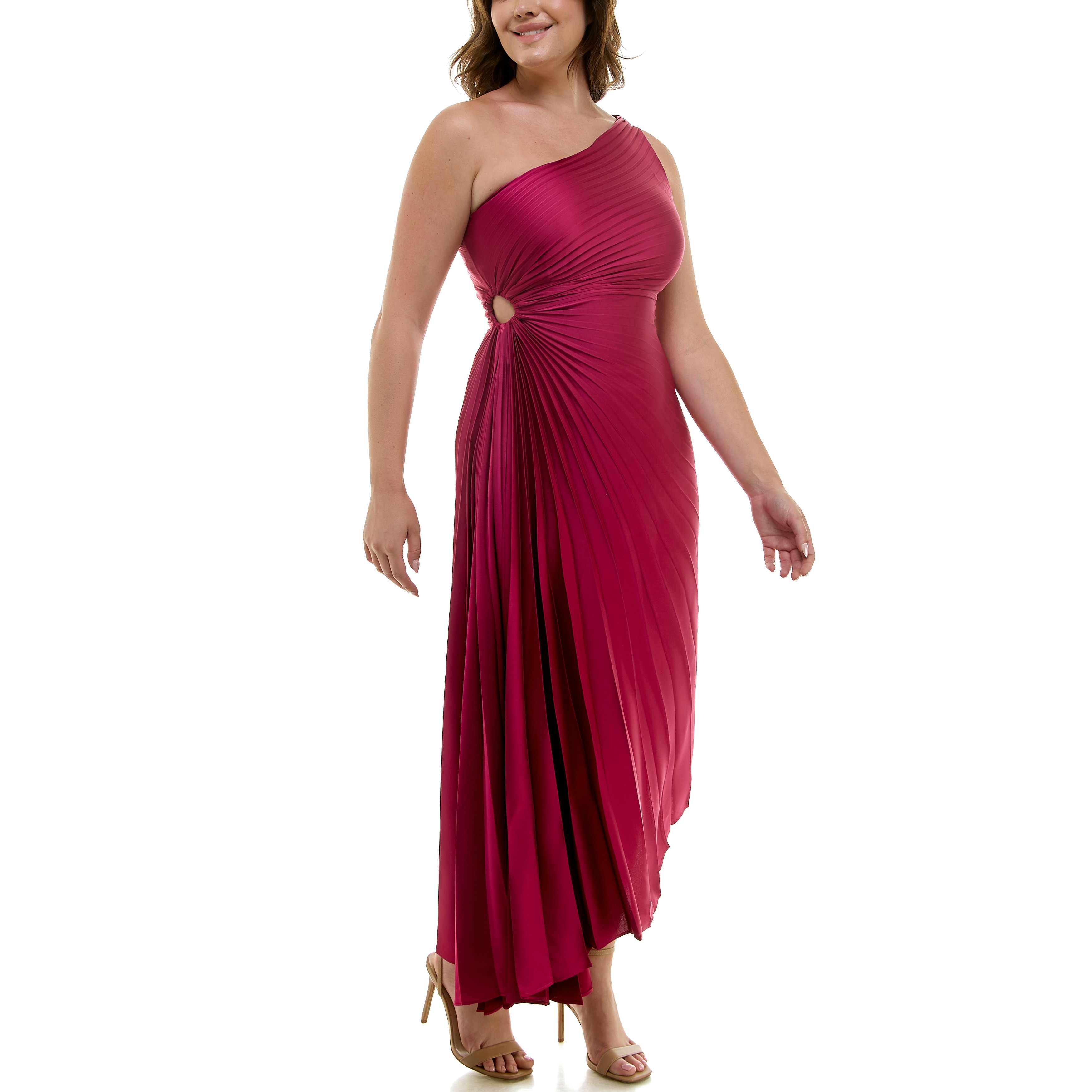 strapless open back dress Eliza Midi Shirtdress in Rust Stripe | Color - Rust / XL