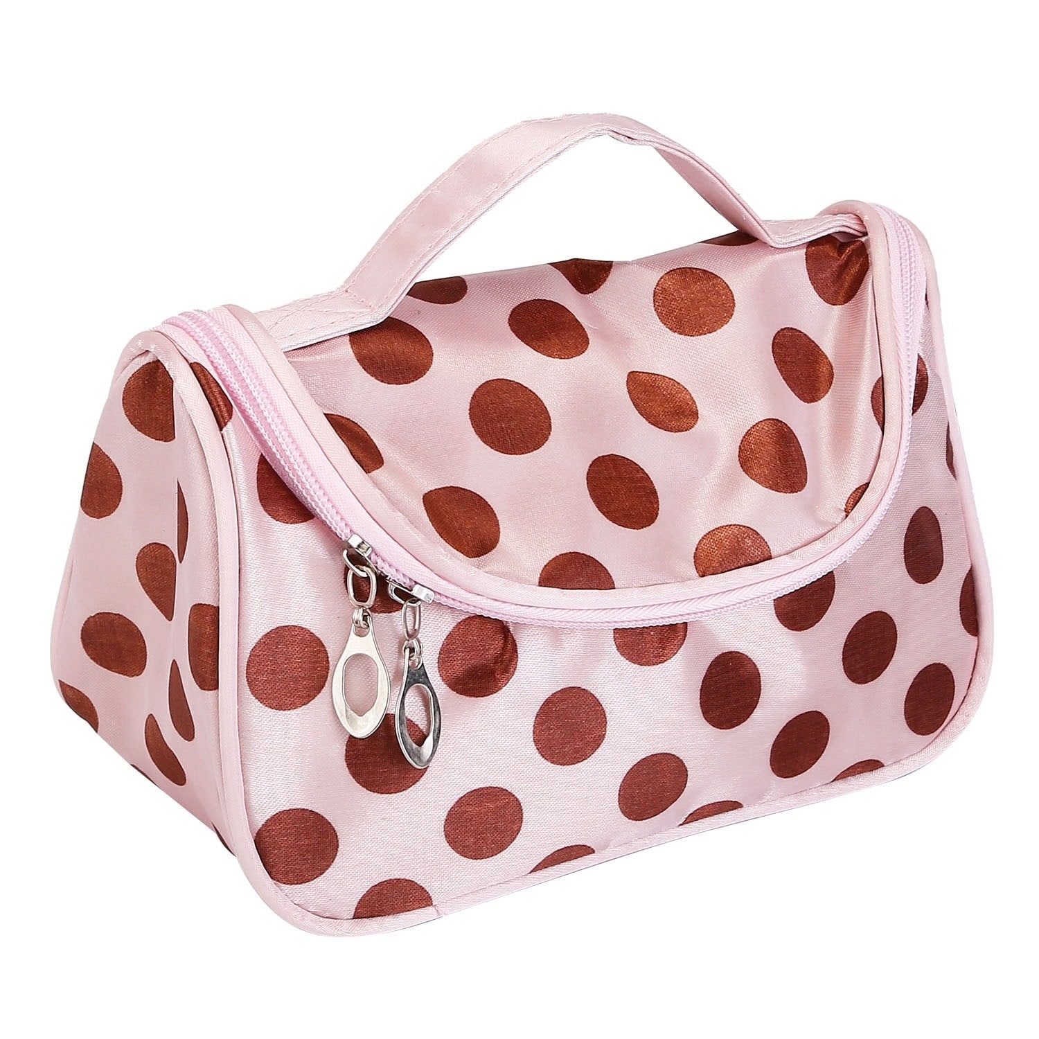 Portable Travel Makeup Bag Cosmetic Organizer with Mirror