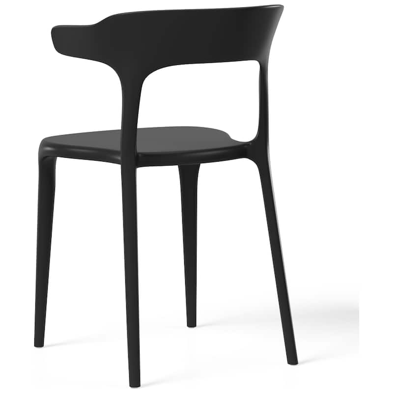 Frond and Form Outdoor Patio Stacking Dining Side Chair (Set of 2)