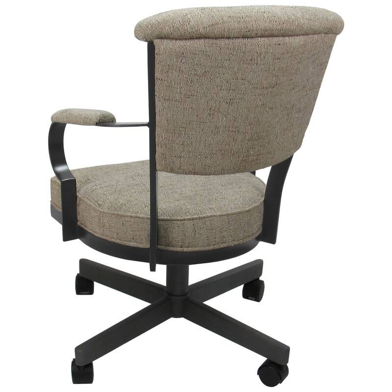 Miami Swivel Metal Caster Chair on Reading Base - 18" High Seat