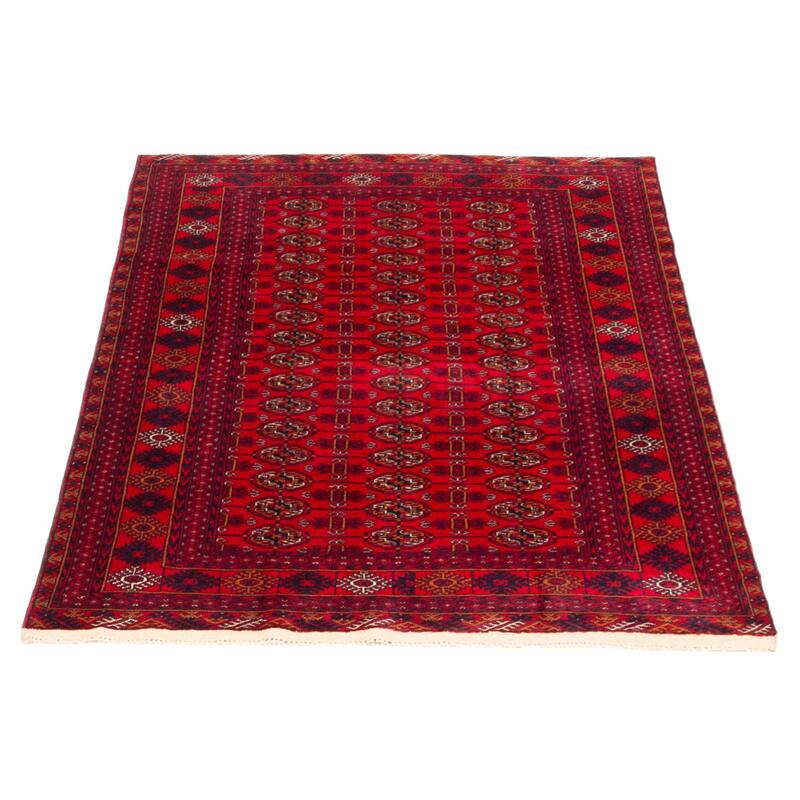 Teimani Red Rug 4'1" x 5'7" - 4'1 x 5'7