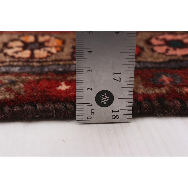 ECARPETGALLERY Hand-knotted Andelz Red Wool Rug - 3'3 x 9'6