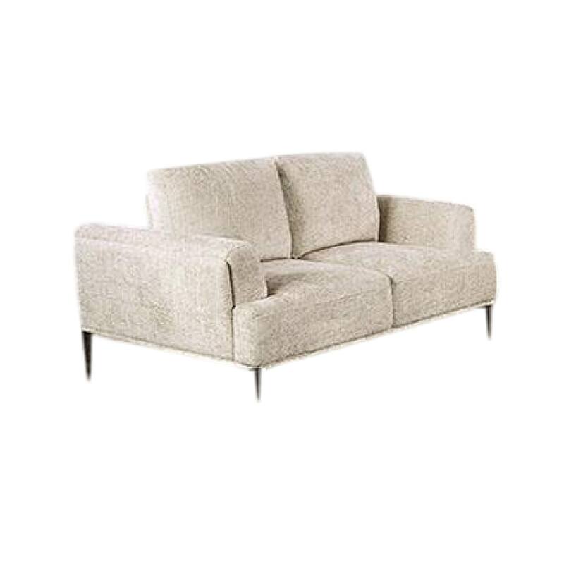 Batty Sofa and Loveseat Set, Light Brown Chenille, Adjustable Back