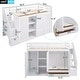 preview thumbnail 4 of 14, Twin Size Loft Bed with Shelves, Wardrobes, Drawers and Storage Ladder