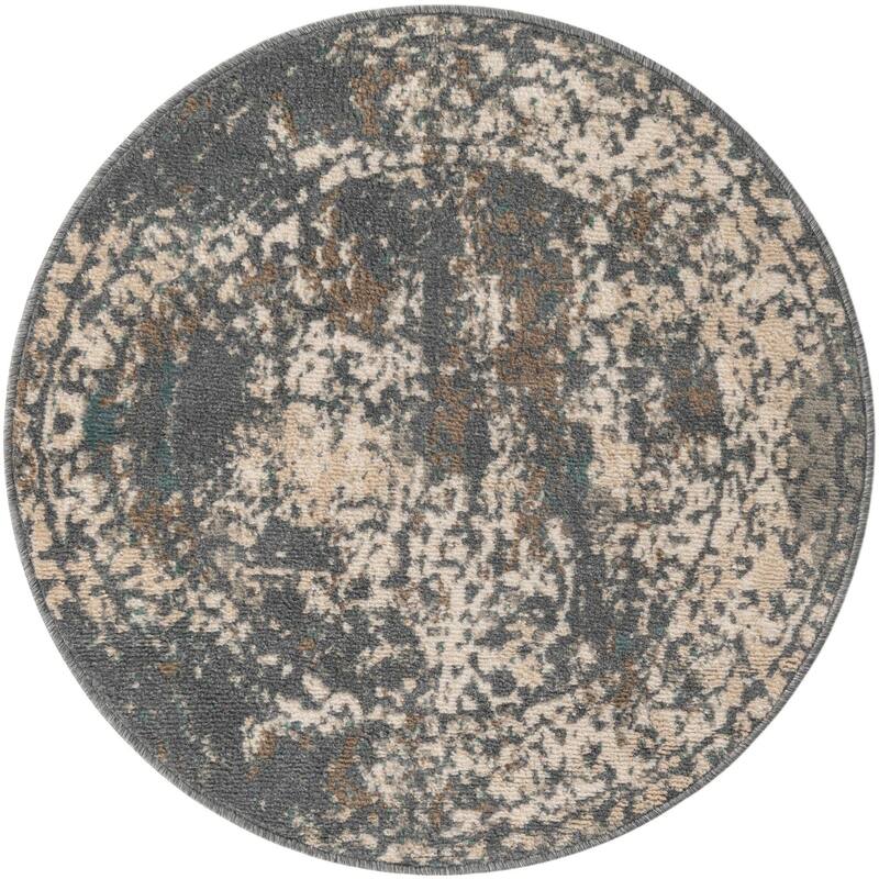Contemporary Daisy Collection Area Rug