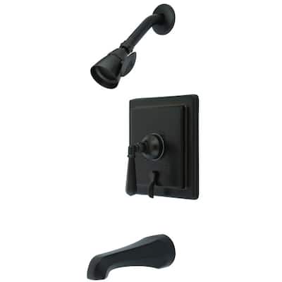 Kingston Brass Tub and Shower Trim with Single Function Shower Head,