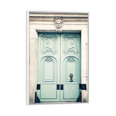 iCanvas "Paris Door, The Lovers" by Caroline Mint Framed