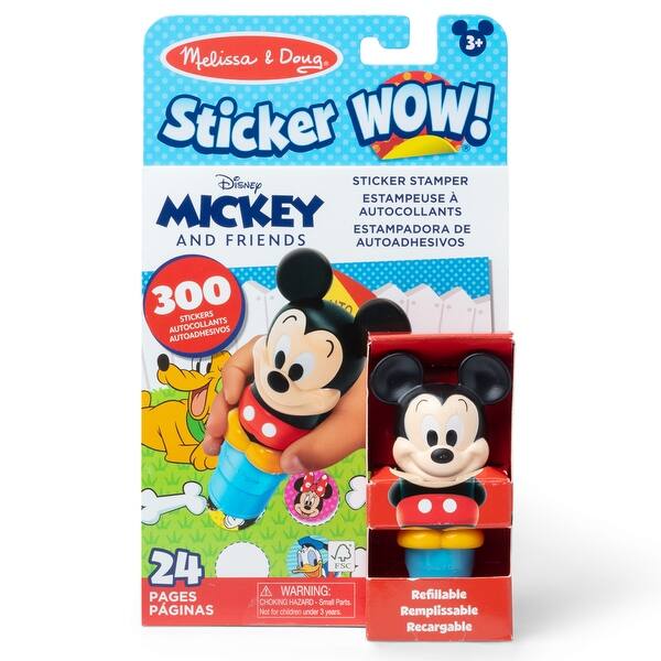 slide 2 of 6, Melissa & Doug Sticker WOW Activity Pad & Sticker Stamper - Mickey - Multi Multi - Kids