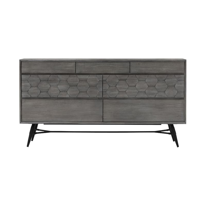 Makena 6 Drawer Dresser in Grey Acacia Wood