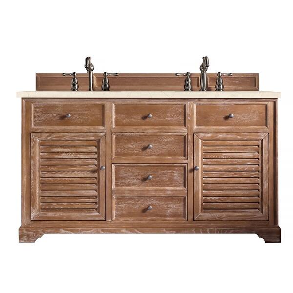 slide 2 of 36, James Martin Vanities Savannah 60" Double Vanity, Driftwood