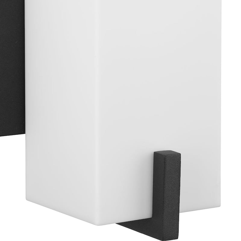 Antrim Collection One-Light Black Modern Medium Outdoor Wall Lantern - 5.25 in x 5 in x 18 in