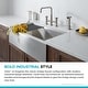 preview thumbnail 69 of 165, Kraus Urbix Industrial Solid Brass Kitchen Faucet