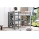 preview thumbnail 5 of 24, Full and Twin Size L-Shaped Metal Bunk Bed with Slide and Short Ladder, 4 Beds in 1 for Family or Guests