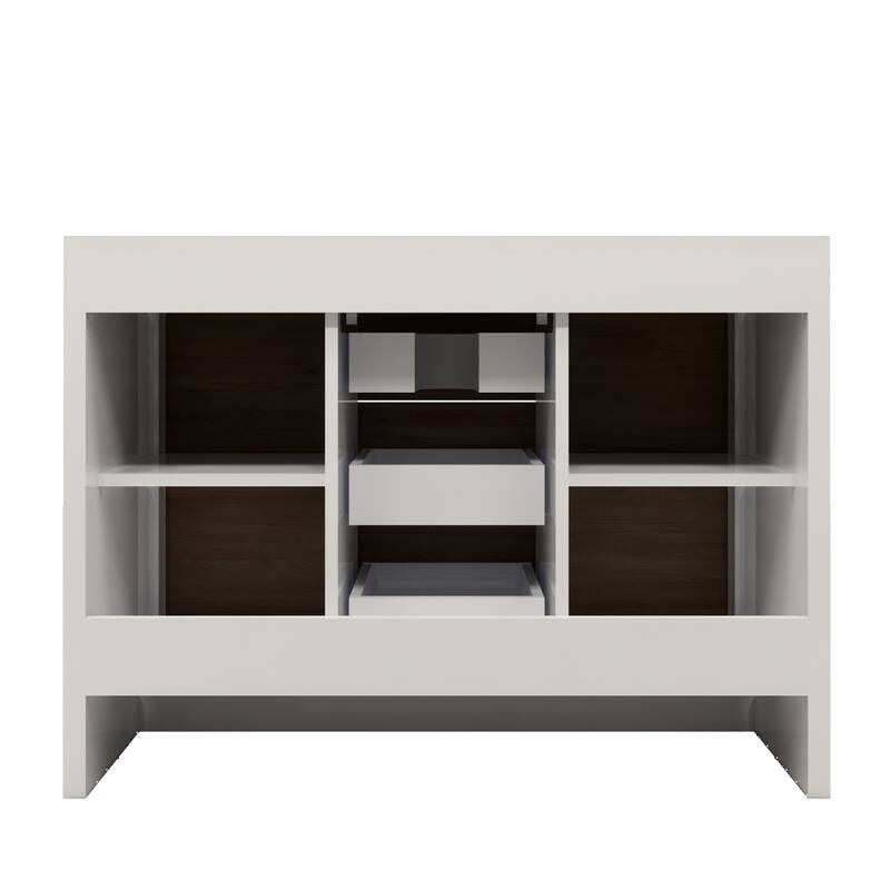 Dove 48'' Freestanding Vanity with Reinforced Acrylic Sink