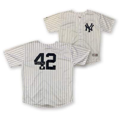 Mariano Rivera Autographed New York Yankees Signed Majestic Baseball Jersey JSA COA - 8'6" x 11'6"