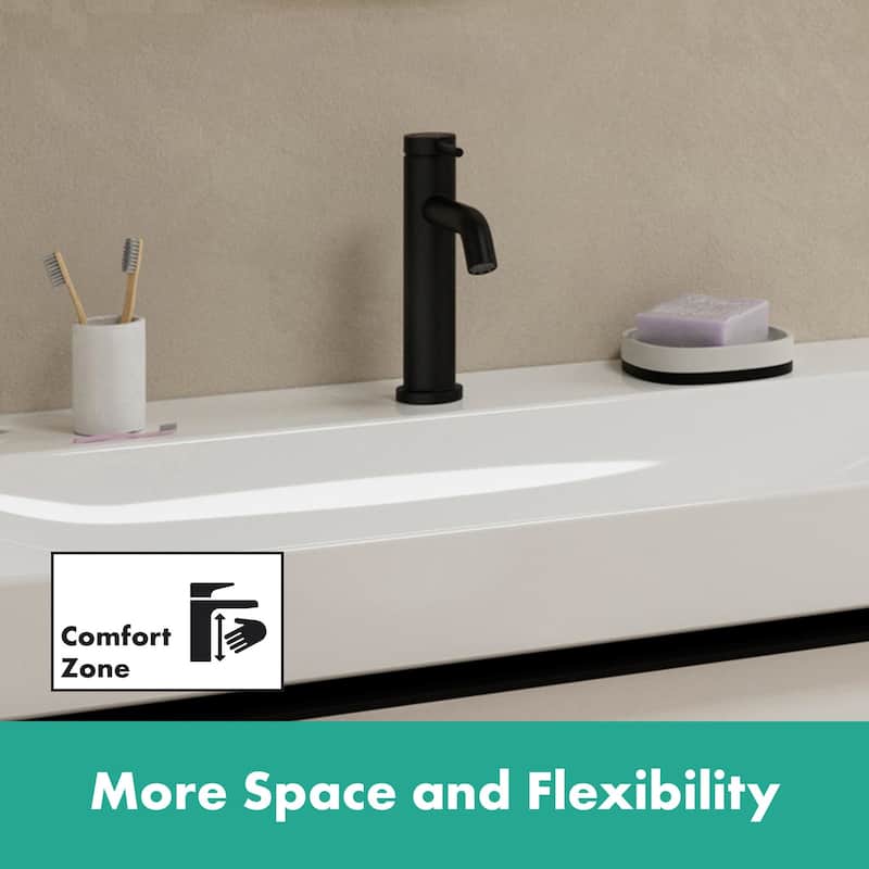 Hansgrohe 73314 Tecturis S 1.2 GPM Single Hole Bathroom Faucet with
