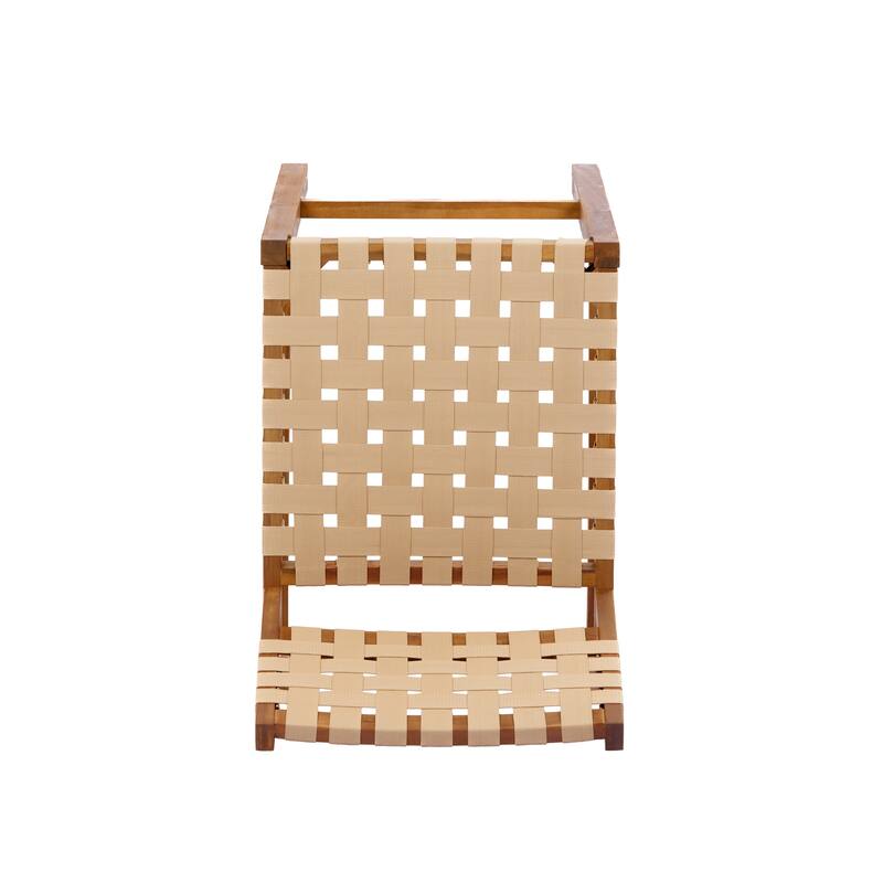 Christopher Knight Home - Solvanta Modern Solid Wood Outdoor 5-Piece Bar Height Dining Set with Rope Woven Bar Stools